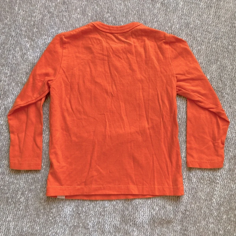 GAP Kids Orange Pocket Long Sleeve Tee‎ 100% Cotton Size 4